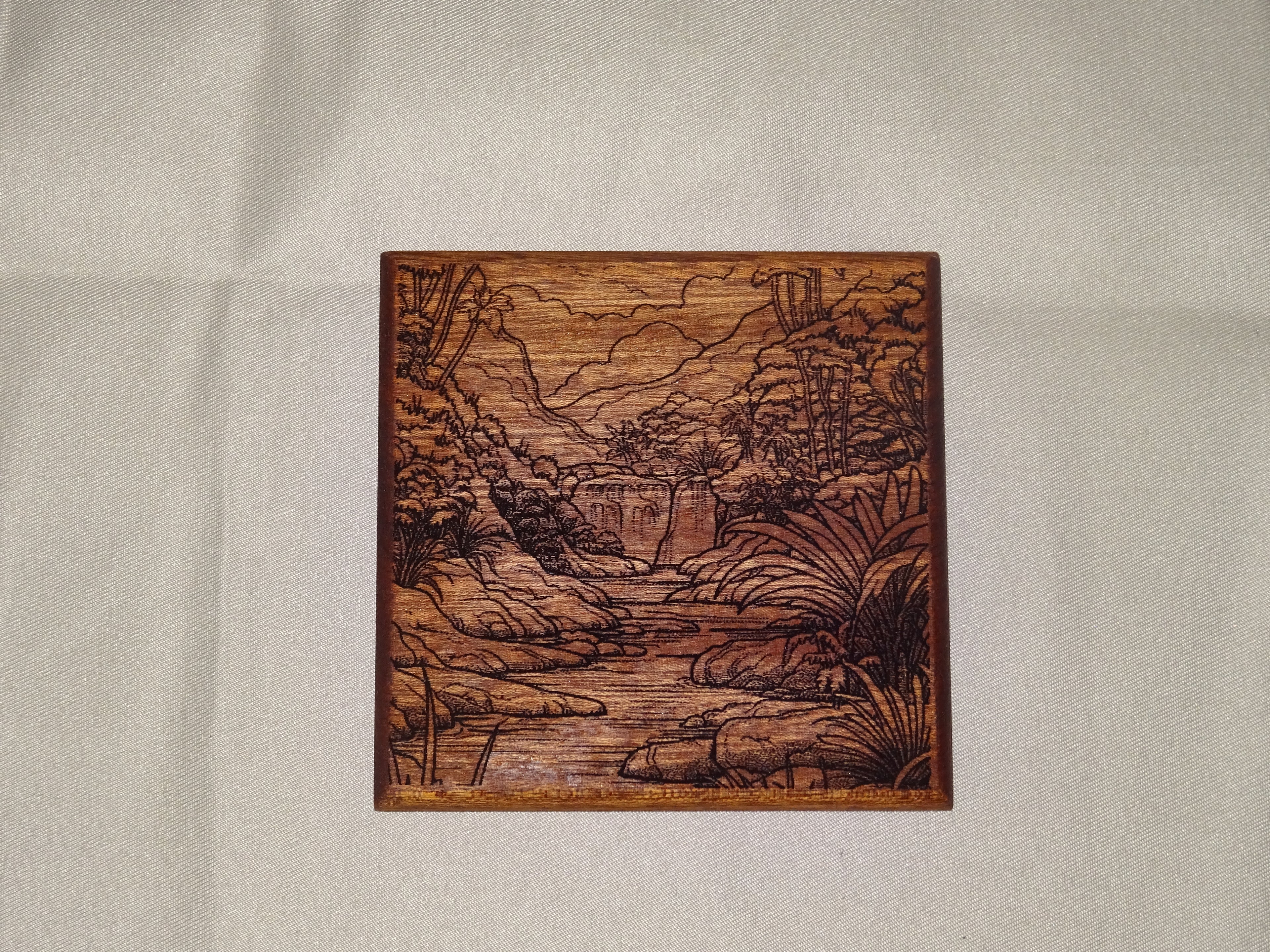 Landscape onderzetters met houder.