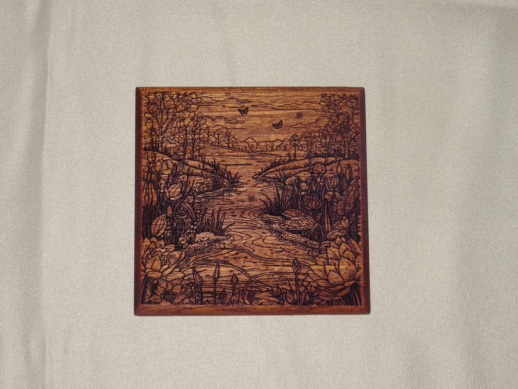 Landscape onderzetters met houder.