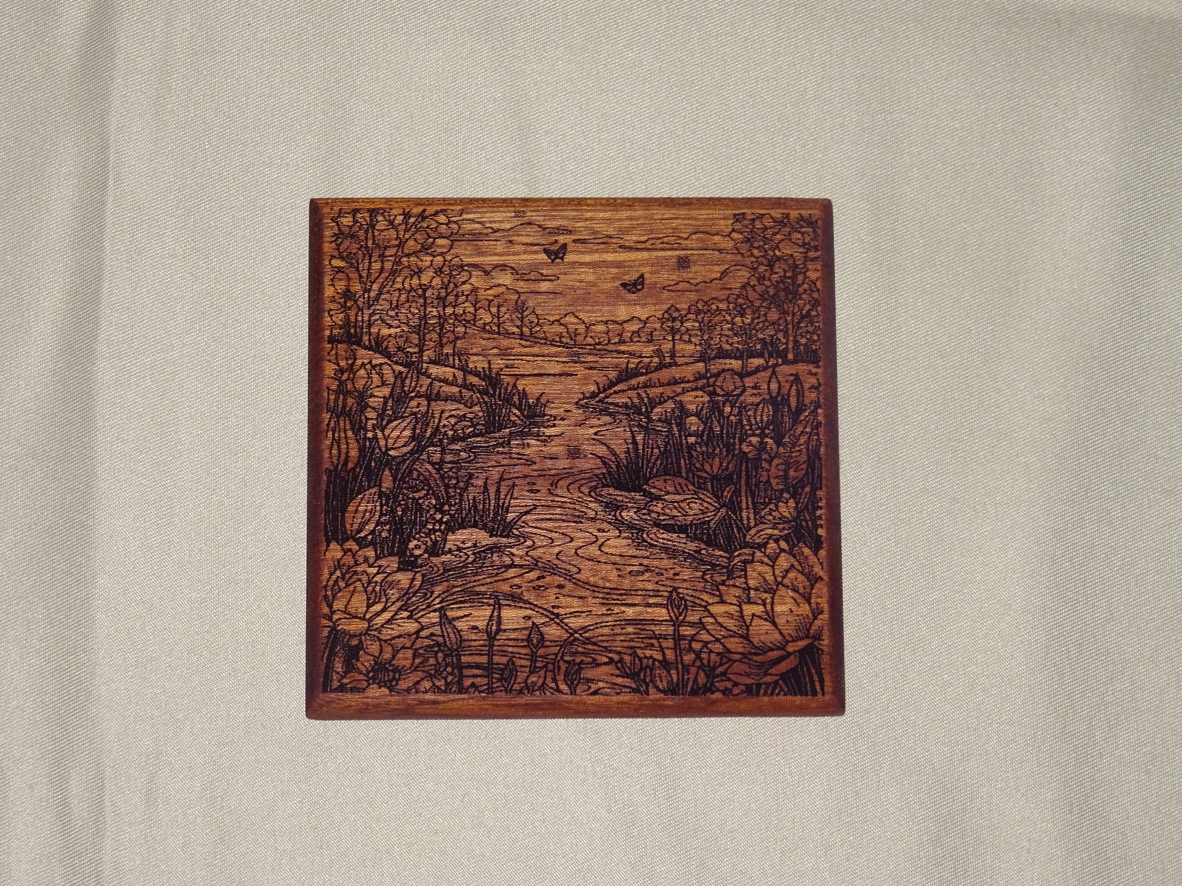 Landscape onderzetters met houder.