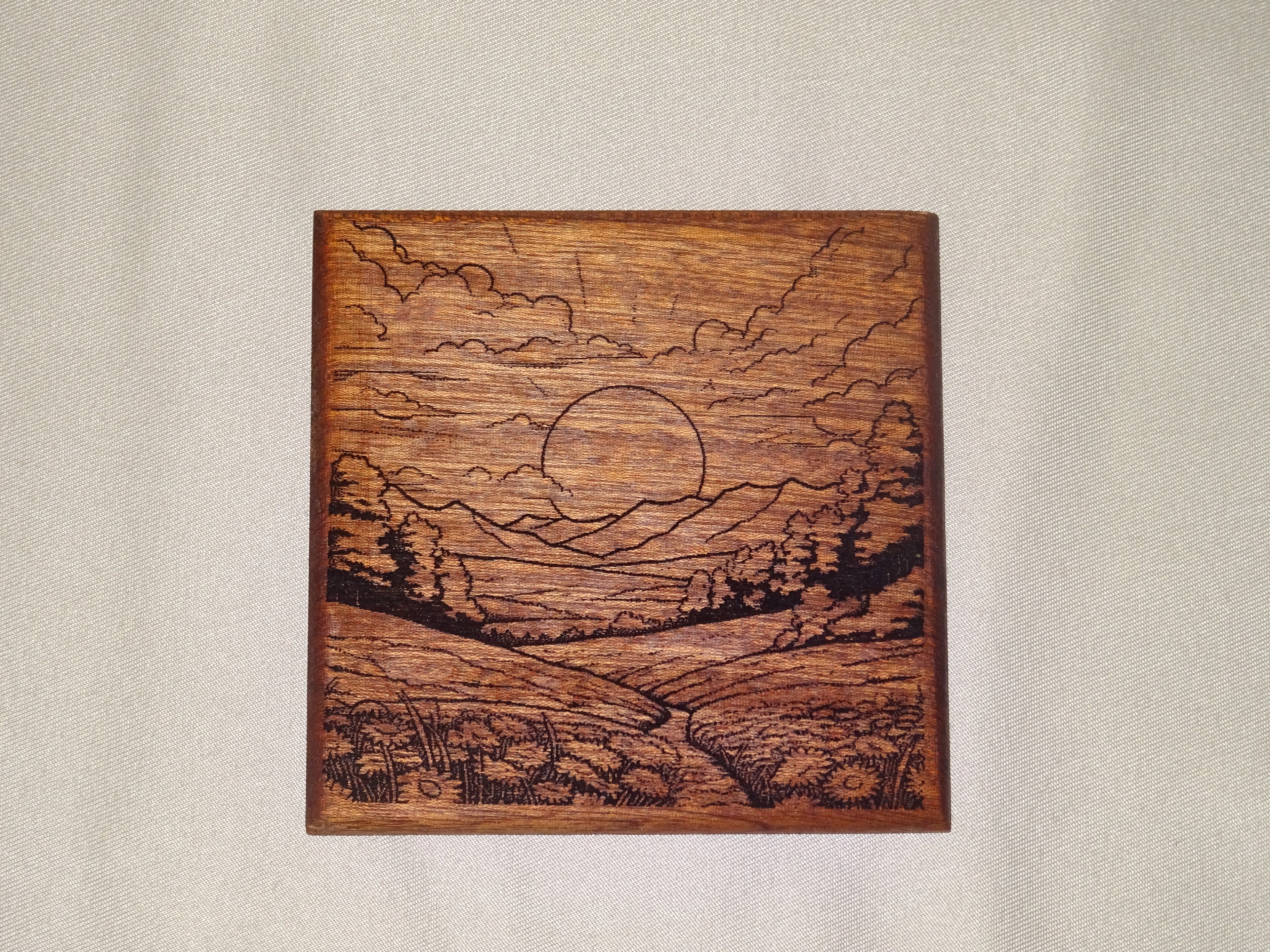 Landscape onderzetters met houder.