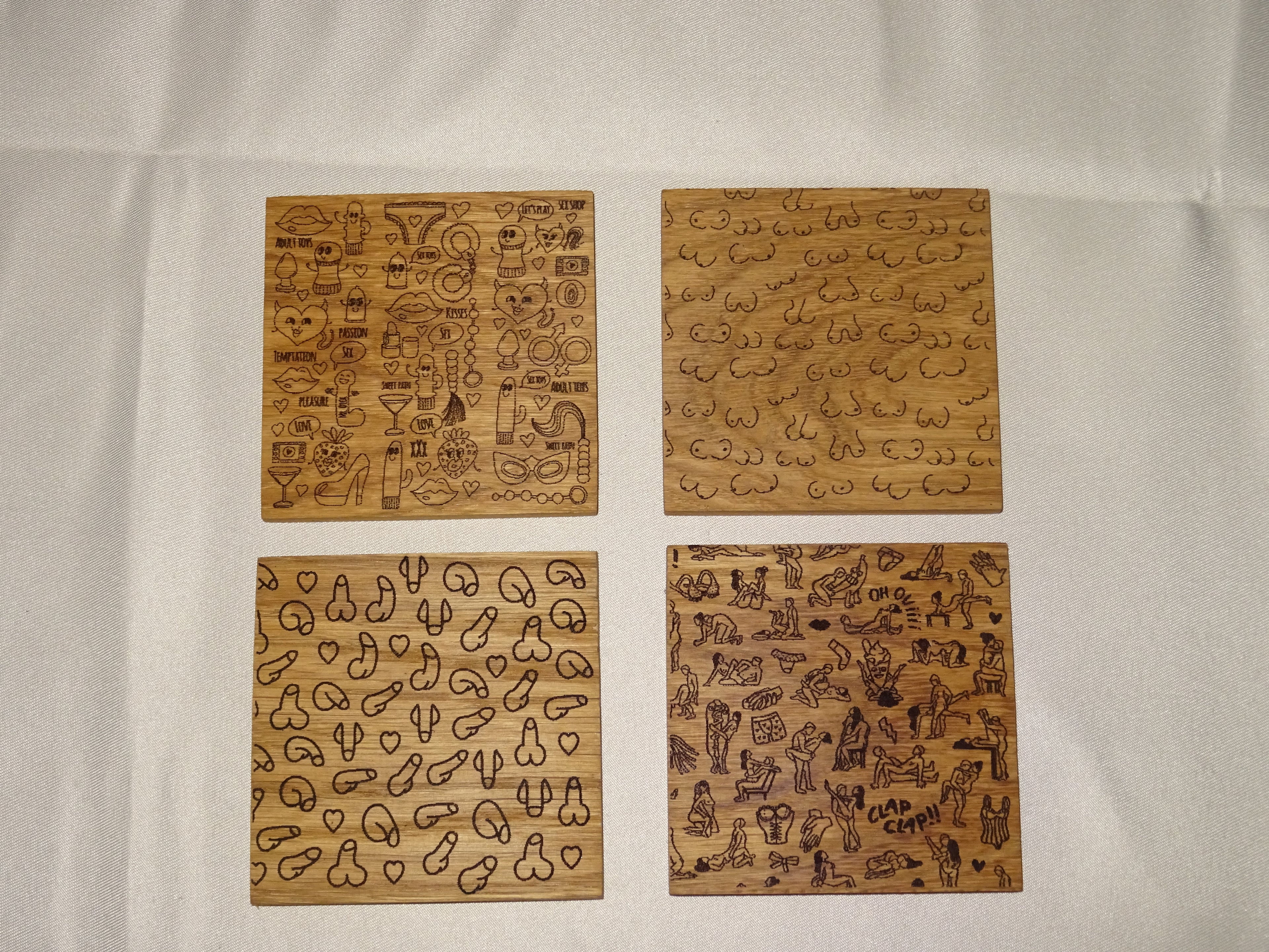 Naughty onderzetter.