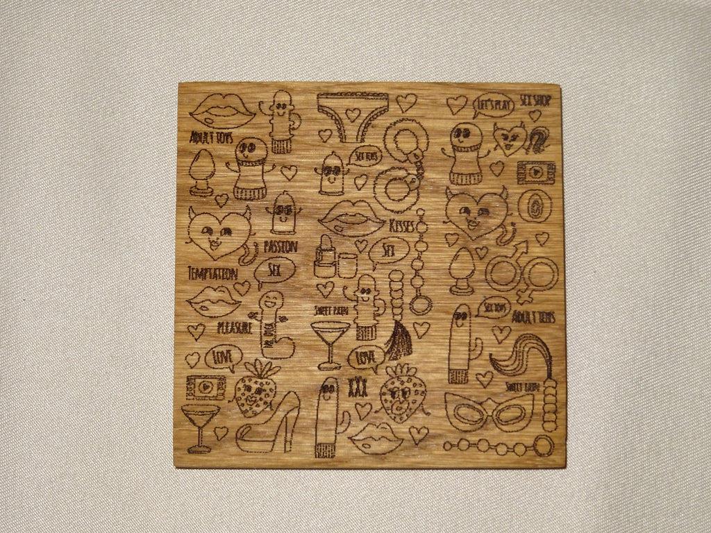 Naughty onderzetter.