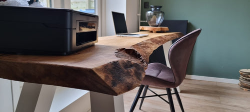 Eikenhouten Live Edge Bureautafel